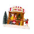 thumbnail image 2 of Desktop Ornaments Resin Miniatures House Holiday Decoration with Warm White LED, 2 of 9