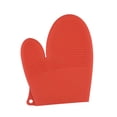 thumbnail image 2 of Thermal Insulation Silica Gel Gloves Kitchen Microwave Barbecue High Temperature Work Insulation Solid Color Gloves, 2 of 8