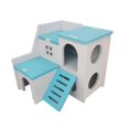 thumbnail image 1 of Small Animal Hideout PVC Hamster House Breathable Stable Cage Toy, 1 of 5