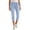 Light Blue#ladies jean capris, variant on SZJXBUY Baggy Capri Jeans for Women Summer Casual Slim Fit Denim Pant Trendy Distressed Straight Leg Curvy High Elastic Waist Pants with Pockets Blue,L
