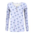 thumbnail image 4 of Birdeem Mode Femmes Décontracté Manches Longues Imprimé Col Rond T-Shirt Ample Blouse Hauts, 4 of 12