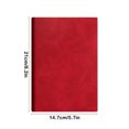thumbnail image 3 of UsRHHA A5 Imitation Sheepskin Notepad, Black Blue Red Brown Gray Green Paper Notebook, Business Work Diary Office Supply, 3 of 6