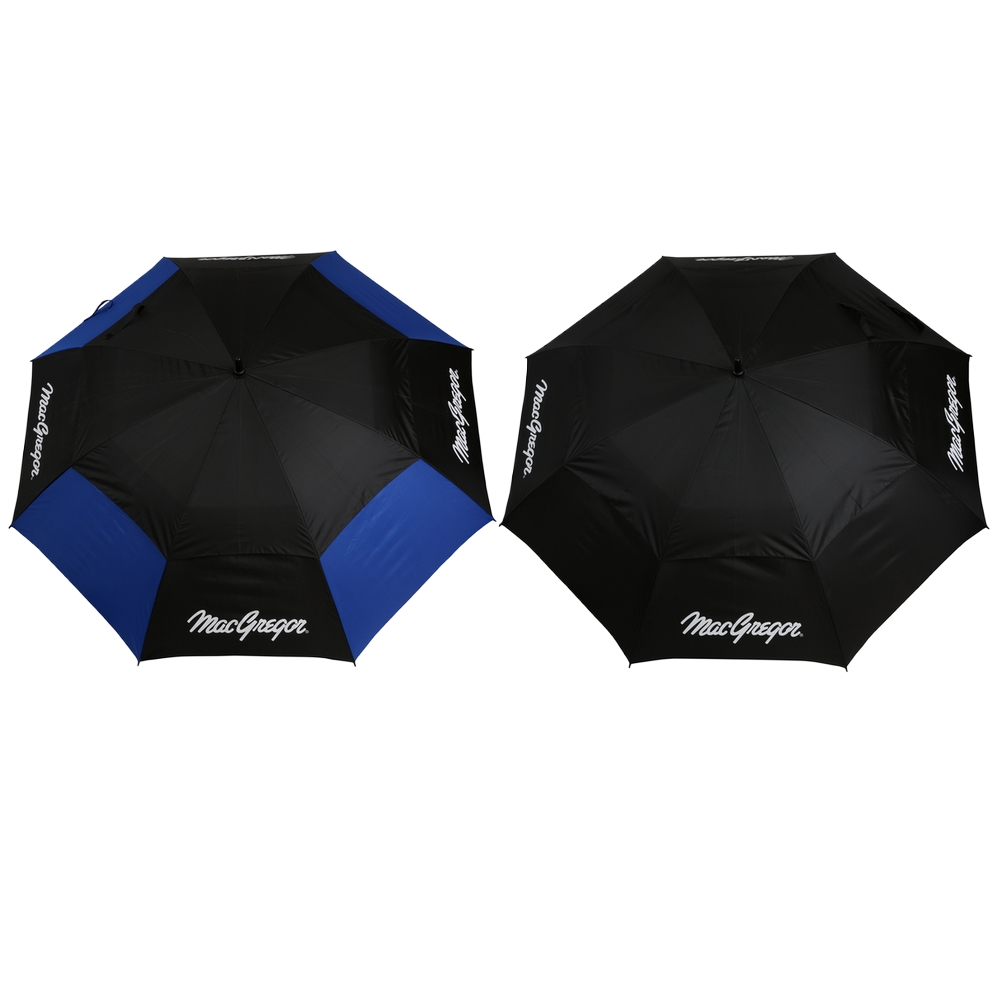 2 PACK MacGregor Golf MacTec Double Auvent Parapluies de Golf - Grand 68 Pouces / 1,7m Arc
