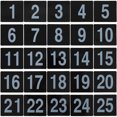 thumbnail image 1 of 25 Pcs Numéros de Table de Restaurant Numéros de Table de Tente Sièges Panneaux Réservés pour Invités, 1 of 8