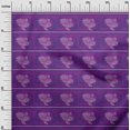 thumbnail image 2 of oneOone Silk Tabby Fabric Stripe|Leaves & Hen Block Print Sewing Fabric BTY 42 Inch Wide, 2 of 4
