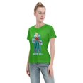 thumbnail image 4 of Women's Basic Short Sleeve T-Shirt Super Saiyan, 4 of 6