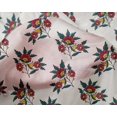 thumbnail image 4 of oneOone Silk Tabby Fabric Leaves & Floral Block Fabric Prints By Yard 42 Inch Wide, 4 of 4