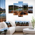 thumbnail image 1 of Magnifique Lac Transparent avec Pins - Impression sur Toile Paysage Très Grande, 1 of 3