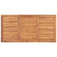 thumbnail image 3 of vidaXL Garden Dining Table 160x80x77 cm Solid Teak Wood, 3 of 5