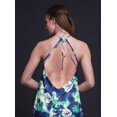thumbnail image 4 of Bimba Robe de Plage Teinture sur Nœuds pour Femmes, Dos Nu, Col Licou, Été, Soirée, Fête - Grande, 4 of 6