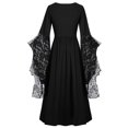 thumbnail image 3 of Babysbule Robe pour Femmes Liquidation Robe Vintage Classique Médiévale Longueur au Sol Renaissance Gothique à Manches Longues, 3 of 4