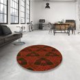 thumbnail image 4 of Ahgly Company Tapis Rectangulaire Lavable en Machine Rouge Brun, 6 Pieds x 9 Pieds, 4 of 7