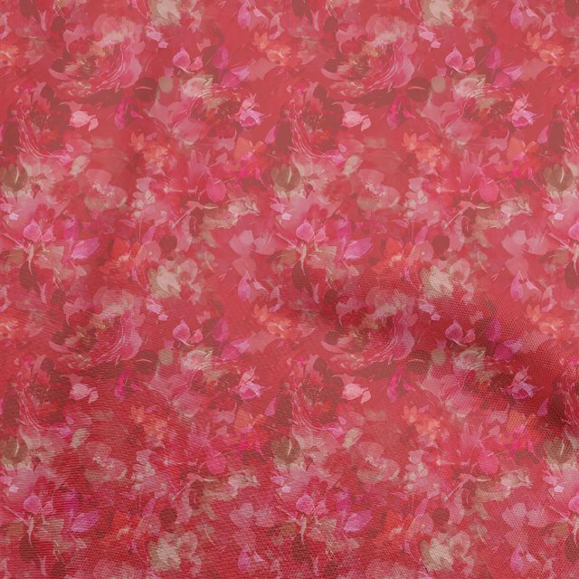 oneOone Velvet Red Fabric Abstract Floral Sewing Material Print Fabric By The Yard 58 Inch Wide