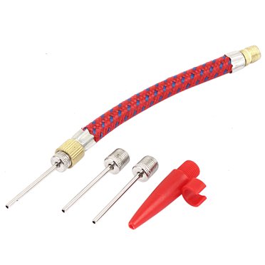 Volleyball Inflating Balloon Air Pump Ball Inflator Needle Valve Hose Set 5 in 1