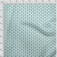 thumbnail image 4 of oneOone Viscose Jersey Turquoise Green Fabric Asian Block Sewing Craft Projects Fabric Prints By Yard 60 Inch Wide, 4 of 4