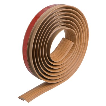 Unique Bargains Bande de Transition de Porte en PVC de 3,3 Pi, Bande de Transition Autocollante pour Tapis à Carreaux, Bordure, Bordure, Jaune