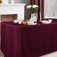 thumbnail image 2 of ORUYROP 2 Pack Fitted Table Covers for 4 Foot Tables-Water Resistant Washable Fabric Polyester Rectangle Table Cover Protector for Wedding, Banquet and Trade Shows（48L x 24W x 30H Inches, Bur, 2 of 7