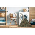 thumbnail image 2 of Ahgly Tapis d'Intérieur Lavable en Machine Carré Sépia Brun, 6 Pieds Carré, 2 of 7