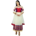 thumbnail image 3 of Atasi Womens Anarkali Salwaar Suit Set with Dupatta Readymade Party Custom Dress, 3 of 7