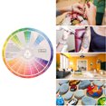 thumbnail image 2 of Learning Guide  Color Paper Card Paint Color Wheel Card      Nail Makeup Color Mixing, 2 of 8