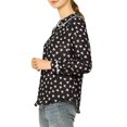 thumbnail image 4 of INSPIRE CHIC Blouse Douce à Manches Longues pour Femmes, Mignonne, à Volants, Col Peter Pan, 4 of 6
