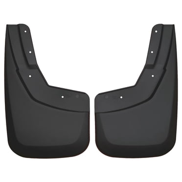 Husky Liner Boue 56881 Garde-Boue Personnalisés; Ajustement Direct; Ensemble de 2; Profilé; Sans Logo; Noir; Thermoplastique; à Visser