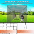 thumbnail image 4 of VEVOR Baseball Batting Netting, Professional Softball Baseball Batting Hitting Training Net, Practice Portable Pitching Cage Net, Heavy Duty Enclosed PE Netting, 35FT (NET ONLY), 4 of 9