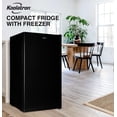 thumbnail image 3 of Koolatron 3.2 cu.ft Compact Fridge with Freezer, Black, Stylish Mini Fridge for Kitchen & Office, 3 of 9