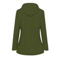 thumbnail image 2 of Jackets Women Solid Rain Jacket Outdoor Plus Size Hooded Raincoat Windproof Womens Spring Jacket on Clearance, 2 of 7