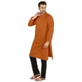 thumbnail image 3 of Atasi Ensemble Kurta-Pyjama Indien Uni pour Hommes Col Mandarin Kurta Décontracté Longue Tenue, 3 of 7