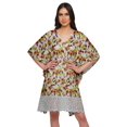 thumbnail image 1 of Moomaya Robe Courte de Caftan de Plage, Robe de Couverture Imprimée, Kaftan pour Femmes, Tenue de Plage, Couverture, 1 of 4
