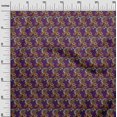 thumbnail image 2 of oneOone Polyester Lycra Fabric Spiral & Floral Block Printed Fabric 1 Yard 56 Inch Wide, 2 of 4
