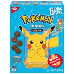 Christie, Pokemon Cocoa Snack packs, Made in a Peanut-Free Facility, Individually Wrapped, School Snacks