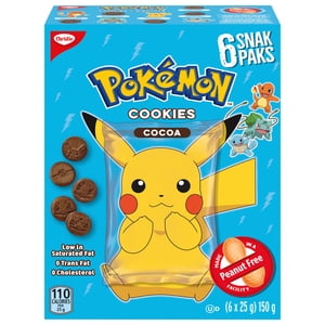 Christie, Pokemon Cocoa Snack packs, Made in a Peanut-Free Facility, Individually Wrapped, School Snacks