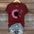 thumbnail image 1 of Lolmot Blouses pour Femmes, Mode pour Femmes Blouse à Imprimé à Manches Courtes, T-Shirt à Col Rond Amusant, 1 of 4