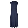 thumbnail image 3 of AherBiu Formal Dresses for Women Sleeveless Deep V Neck Ruched Flowy Evening Party Cocktail Maxi Dress, 3 of 5