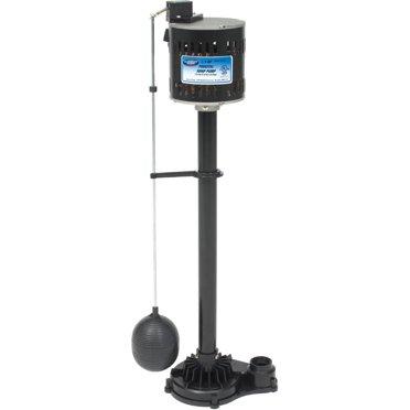 Superior Pump 92333 Pompe de Vidange sur Socle en Acier Thermoplastique 1/3 Horsepower, Noire
