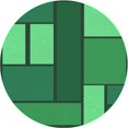 thumbnail image 1 of Ahgly Company Machine Washable Indoor Round Transitional Forest Green Area Rugs, 5' Round, 1 of 7