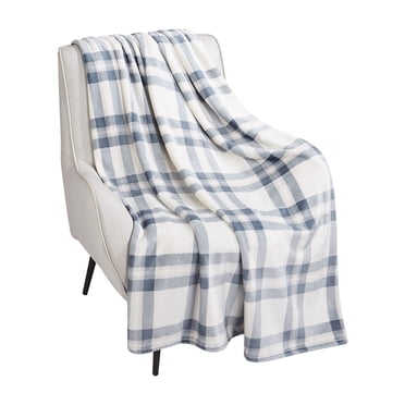 HOMETRENDS Velvet Plush Stormy Weather Polyester Throw, 50” X 60”