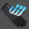 thumbnail image 3 of jinwen Full Gloves for Men Motorcycle Riding Winter Waterproof Warm Touchscreen - Black Black M, 3 of 7