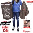 thumbnail image 4 of dbest products 38 Inch Stair Climber Trolley Dolly with Laundry Hamper, Brown, 4 of 6