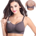 thumbnail image 2 of Pregnant Womens Plain Color Bra Maternity Nursing Bras Vest Tops, 2 of 9