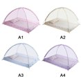 thumbnail image 3 of Folding Baby Kids Infant Protector Bed Zipper Canopy Mosquito Net Tent Hut,90*120cm, 3 of 6