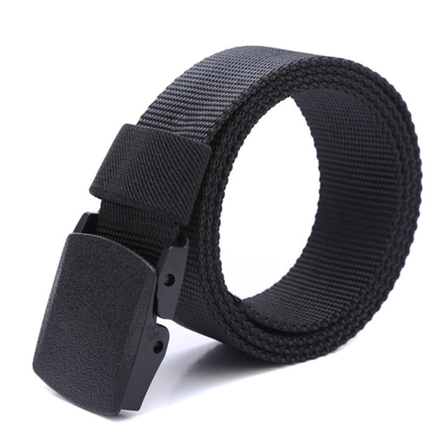 braveheart Men Boys Canvas Breathable Tactical Waist Belt with Plastic Buckle Solid Waist Strap Belts Rescue Rope Band