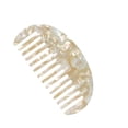 thumbnail image 1 of Iumwxz French Wide Tooth Pocket Hair Comb Marbletexture Leopard Pattern Acetate Antistatic Detangling Hairbrush Hairdressing Tool Hair Comb, 1 of 1