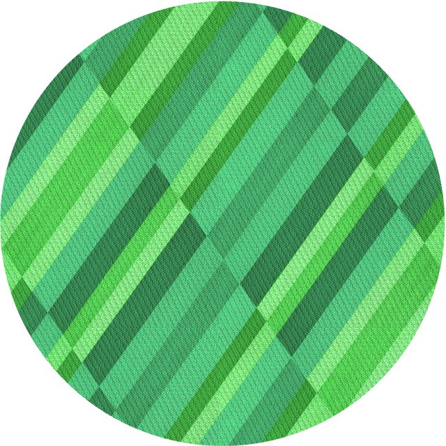 Ahgly Company Machine Washable Indoor Square Transitional Neon Green Area Rugs, 3' Square