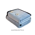 thumbnail image 2 of Matoen12 Solid Color Flannel Blankets for All Season, Polyester Soft Throw Blanket Lightweight Air Conditioning Quilt for Nap Sleep, Modern Style Home Decor Ideal for Gift, 40"x55", 1PC, Blue, 2 of 8