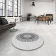 thumbnail image 4 of Ahgly Company Tapis d'Intérieur Lavable à la Machine, Carré, Transitionnel, Gris Platine, Tapis de Zone, 7 Pieds Carré, 4 of 7