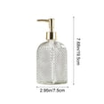 thumbnail image 3 of UsRHHA Glass Hand Soap Dispenser Bottle, Refillable Soap Dispenser for Bathroom, Reusable Lotion Shampoo Dispenser for Kitchen Countertop Sink, 3 of 6
