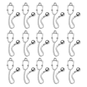 SHISUYAN 100 Pcs Pendentif en Forme de Stéthoscope pour Cosplay et Projets Diy Adultes